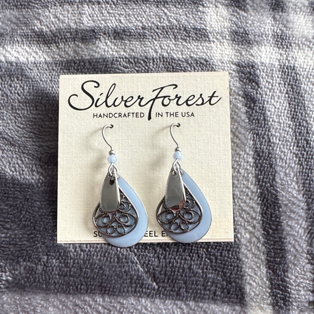 Silver Forest Earrings